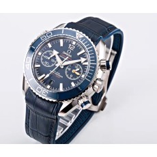 OM공장 오메가 마스터 크로노미터 크로노 청판 Omega Master Chronomeer Chronograph Blue 가죽줄