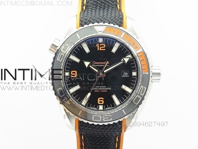 OM공장 오메가 플래닛오션 2016 블랙 베이스모델 Omega Planet-Ocean 2016 Black Dial 블랙 나일론스트랩