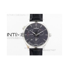 예거르쿨트르 마스터 MASTER CONTROL POWER RESERVE SS BLACK DIAL ON BLACK LEATHER STRAP A939