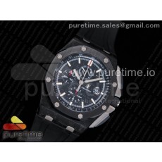 JF공장 V2 로얄오크오프쇼어 크로노그래프 44 포지드카본 세라믹베젤 데이트휠MOD  Royal Oak Offshore 44mm Forged Carbon A3126 V2 w/ Cyclops and DW Mod