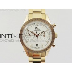 OM공장 오메가 스피드마스터57 코엑시얼 화이트다이얼 로즈골드금장 브레이슬릿 SPEEDMASTER '57 CO-AXIAL RG WHITE DIAL WHITE MARKERS ON RG BRACELET A9300 (FREE LEATHER STRAP)