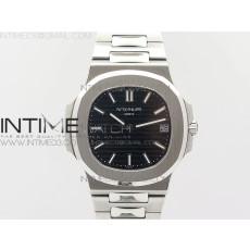 JJ공장 파텍필립 노틸러스 점보 5711 스틸 블랙다이얼 브레이슬릿 NAUTILUS JUMBO 5711  BLACK TEXTURED DIAL ON SS BRACELET A324