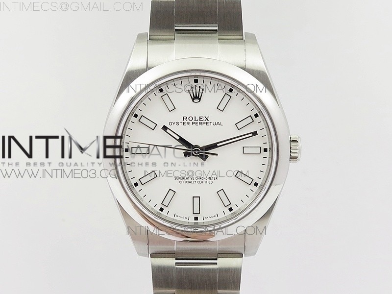 BP공장 롤렉스 오이스터퍼페츄얼 39mm  스틸 화이트다이얼 브레이슬릿 OYSTER PERPETUAL 39MM 114300 WHITE DIAL ON SS BRACELET SA3132