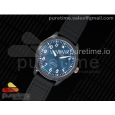 MK공장 IWC 파일럿 마크18 라우레우스 블랙세라믹케이스 블루다이얼 블랙나일론스트랩 IWC Mark XVIII LAUREUS IW324703 Black Ceramic Black Nylon Strap MIYOTA 9015 V2