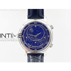 TW공장 파텍필립 6104P 문 스틸 블루다이얼 블루가죽스트랩 6104P MOON SS BLUE DIAL ON BLUE LEATHER STRAP A240 V2