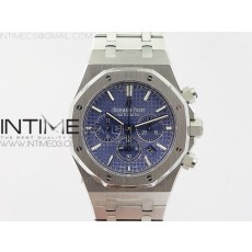 om공장 오데마피게 로얄오크 크로노그래프 스틸 블루다이얼 브레이슬릿 ROYAL OAK CHRONO 26320ST SS BLUE DIAL ON SS BRACELET A7750