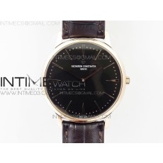 MK공장 바쉐론콘스탄틴 패트리모니 로즈골드금장 블랙다이얼 가죽스트랩 PATRIMONY 81180 RG BLACK DIAL ON BROWN LEATHER MIYOTA 9039