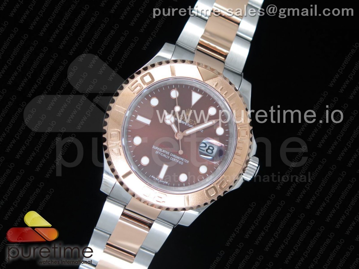 GM공장 롤렉스 요트마스터1 로즈골드콤비 브라운다이얼 브레이슬릿 Yacht-Master 116621 YG Wrapped  Brown Dial on SS/RG Bracelet SA3135