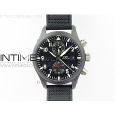 ZF공장 IWC 파일럿 IW389001 세라믹케이스 블랙다이얼 나일론스트랩 IWC PILOT IW389001 CERAMIC CASE BLACK DIAL ON NYLON STRAP A7750(SAME FUNCTION AS GENUINE)