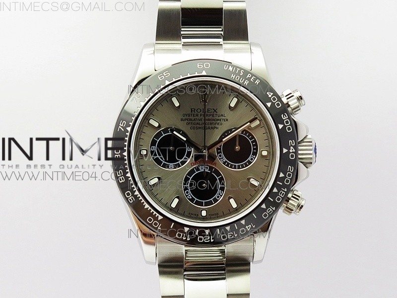 JH공장 세라토나 그레이다이얼 브레이슬릿 DAYTONA 116519LN GRAY DIAL CERAMIC BEZEL ON SS BRACELET A4130