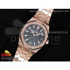 OM공장 오데마피게 로얄오크 15500 로즈골드 금통 블랙다이얼 브레이슬릿 Royal Oak 41mm 15500 RG Black Textured Dial on RG Bracelet A3120