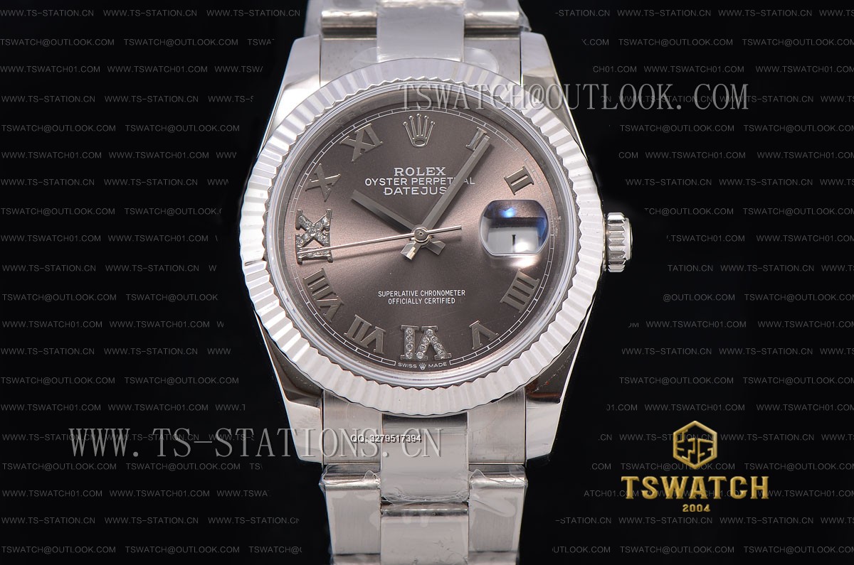 BP공장 데이저스트 36MM 그레이다이얼 브레이슬릿 Datejust 36mm BP High Grade Gray Dial Diamond SS Bracelet A2813