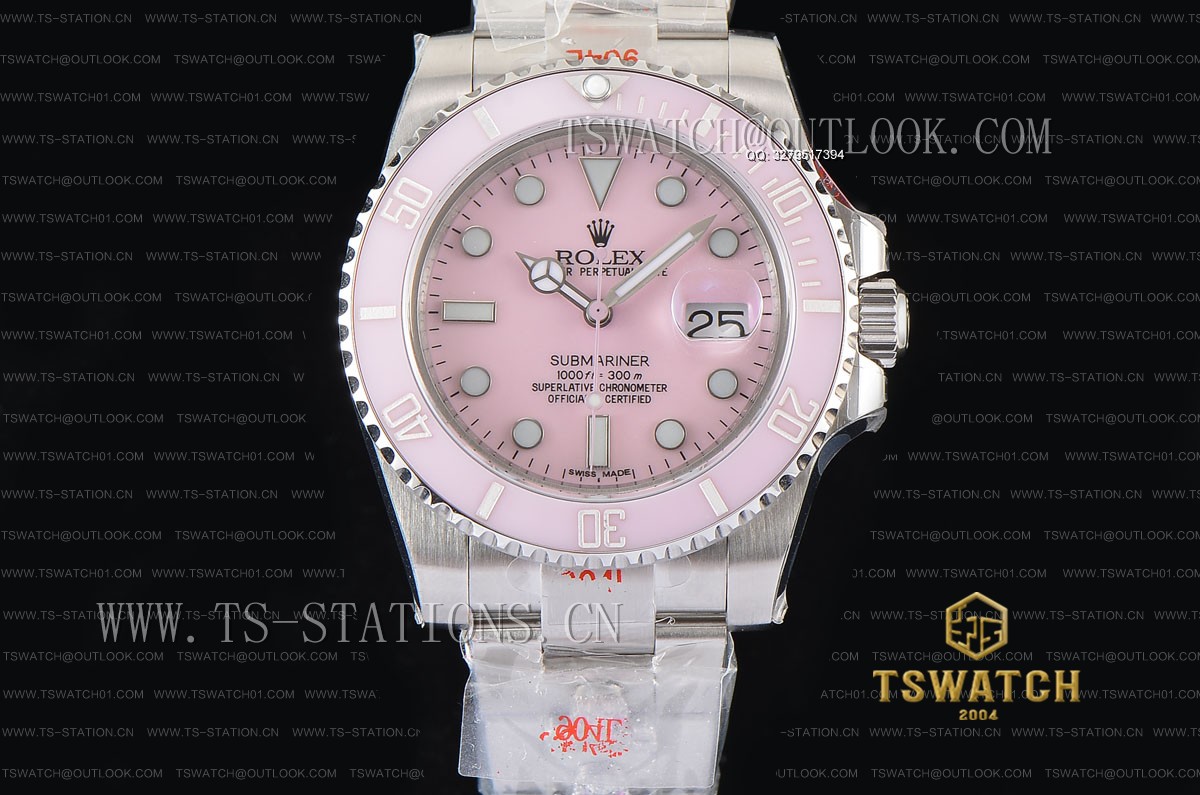 GM공장 롤렉스 서브마리너 핑크다이얼 브레이슬릿 Submariner 116610 LN GMF 1:1 Pink Ceramic Skull 904 Steel A2836(FREE EXTRA BRACELET)