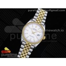 EW공장 롤렉스 데이저스트 36 옐로우골드콤비 화이트다이얼 쥬빌레브레이슬릿 DateJust 36 SS/YG 126233 White Dial Stick Markers on Jubilee Bracelet A3235