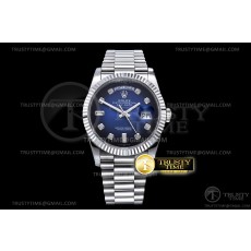 BP공장 36MM 데이데이트 블루다이얼 브레이슬릿 DayDate 36mm Flt Pres SS/SS Blue Diam BP Asia 2836