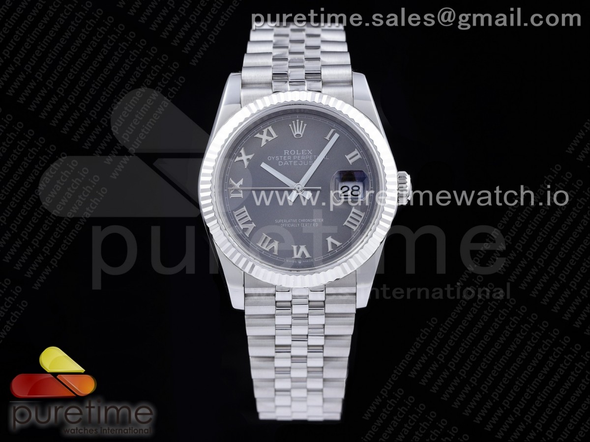 GM공장 롤렉스 데이저스트 36 블랙다이얼 브레이슬릿3235 DateJust 36 SS 126234 904L Steel Black Dial Roman Markers on Jubilee Bracelet SA3235