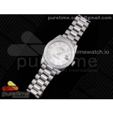 GM공장 롤렉스 데이저스트 31 실버다이얼 브레이슬릿 DateJust 31 Ladies 278289 GMF 316L Steel Silver Dial Roman Markers on President Syle Bracelet