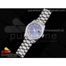 GM공장 롤렉스 데이저스트 31 블루다이얼 브레이슬릿 DateJust 31 Ladies 278289 GMF 316L Steel Blue Dial Roman Markers on President Syle Bracelet