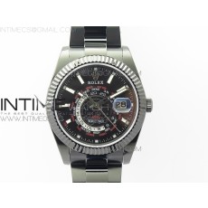 WW공장 스카이듀엘러 DLC 블랙다이얼 브레이슬릿 Sky-Dweller DLC WWF Black Dial on DLC Bracelet A2813 to 9001