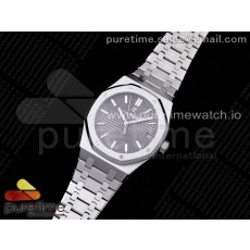 OM공장 V2 15500 그레이다이얼 브레이슬릿 Royal Oak 41mm 15500 SS Gray Textured Dial on SS Bracelet MIYOTA 9015 V2