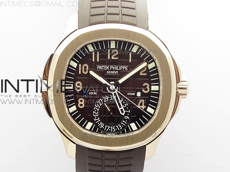 GR공장 V2 아쿠아넛 로골 브라운다이얼 브라운러버스트랩 Aquanaut 5164R RG Brown Dial on Brown Rubber Strap A324 V2