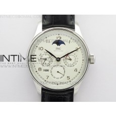 V9공장 포르투기저 애뉴얼캘린더 화이트다이얼 가죽스트랩 Portuguese Real PR Real Annual Calendar IW503305 V9F Best Edition White Dial Black Leather Strap A52610