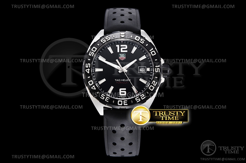 XT공장 포뮬러1 블랙다이얼 러버 쿼츠 Tag Heuer Formula 1 SS/RU Black XTF Swiss Qtz