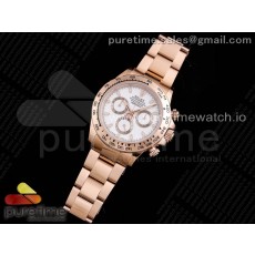 TW공장 데이토나 로골 화이트다이얼 4130 Daytona RG TWF RG Bezle White Dial on RG Brcelet A4130