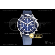 BLS공장 아쿠아타이머 크로노 블루다이얼 러버 Aquatimer Chronograph IW376711 SS/RU Blue BLS A7750