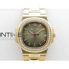 PP공장 V4 노틸러스 로골 그레이다이얼 Nautilus 5711/1R Crystal Bezel PPF V4 1:1 Best Edition Brown Textured Dial on RG Bracelet 324CS PPF공장