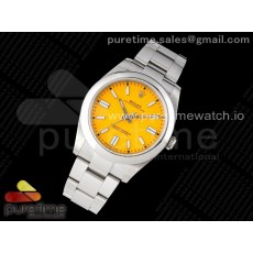 EW공장 롤렉스 오이스터퍼페츄얼 41미리 옐로우다이얼 Oyster Perpetual 41mm 124300 EWF Best Edition Yellow Dial on SS Bracelet A3230