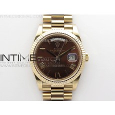 BP공장 롤렉스 데이데이트 40미리 로골 브라운다이얼 2836 Day-Date 40mm 228239 BP New Dial Version 904 RG Brown Roman Markers Dial on RG President Bracelet A2836