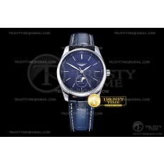 GS공장 마스터 문페이즈 블루다이얼 가죽스트랩 Longines Master Moonphase SS/LE Blue/Stk GSF A899