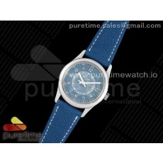 ZF공장 칼라트라바 블루다이얼 가죽스트랩 Calatrava 6007A-001 SS ZF 1:1 Best Edition Blue Dial on Blue Leather Strap A324CS