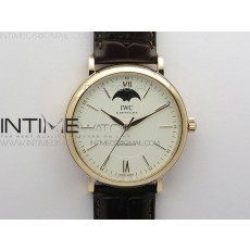 MK공장 포르토피노 로골 화이트다이얼 가죽스트랩 Portofino IW459402 RG MKS 1:1 Best Edition White Dial on Brown Leather Strap Miyota 9015