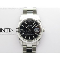 RO공장 롤렉스 데이저스트 41 블랙다이얼 DateJust 41MM 126334 904L SS ROF 1:1 Best Edition Black Dial Stick Markers on SS Oyster Bracelet A3235