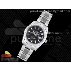 VS공장 롤렉스 데이저스트 41 블랙다이얼 플루티드베젤 오이스터브레이슬릿 3235 DateJust 41 126334 904L SS VSF 1:1 Best Edition Black Dial on Oyster Bracelet VS3235