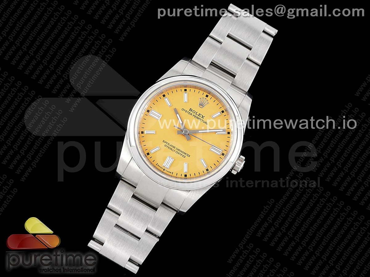 GM공장 오이스터 36미리 옐로우다이얼 3230 Oyster Perpetual 36mm 126000 GMF 1:1 Best Edition 904L Steel Yellow Dial on SS Bracelet SA3230