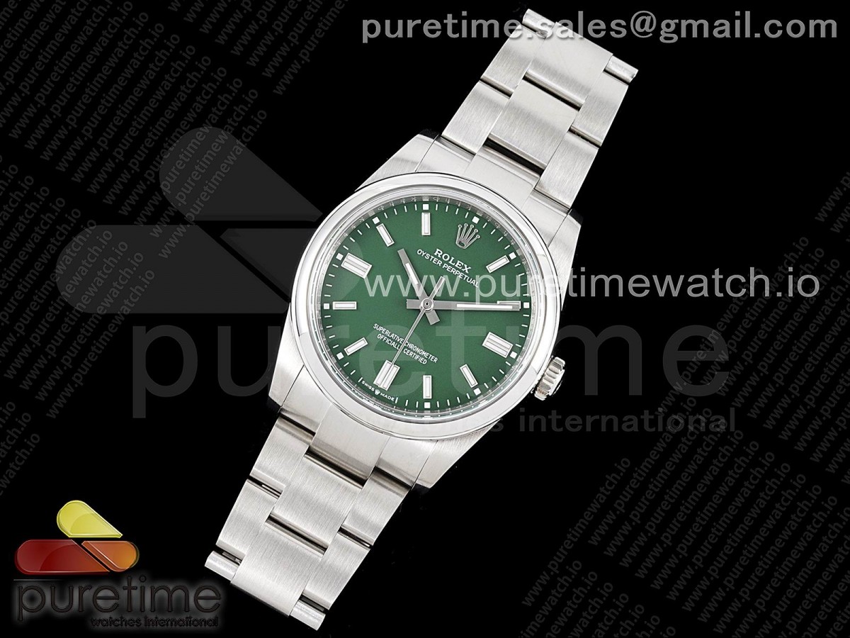 GM공장 롤렉스 오이스터 퍼페츄얼 36미리 그린다이얼 3230 Oyster Perpetual 36mm 126000 GMF 1:1 Best Edition 904L Steel Green Dial on SS Bracelet SA3230