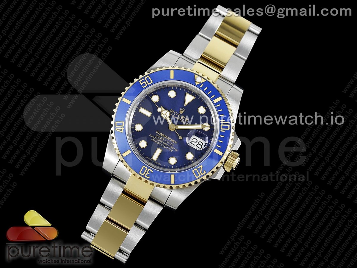 GM공장 롤렉스 서브마리너 청콤 3135 Submariner 116613 LB Blue Ceramic SS/YG 904L Steel GMF 1:1 Best Edition SA3135