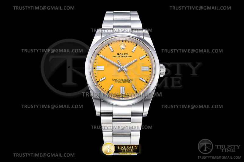 EW공장 롤렉스 오이스터퍼페츄얼 36 스틸 옐로우다이얼 브레이슬릿  Oyster Pert. 36mm 126000 SS/SS Yellow EWF A3230