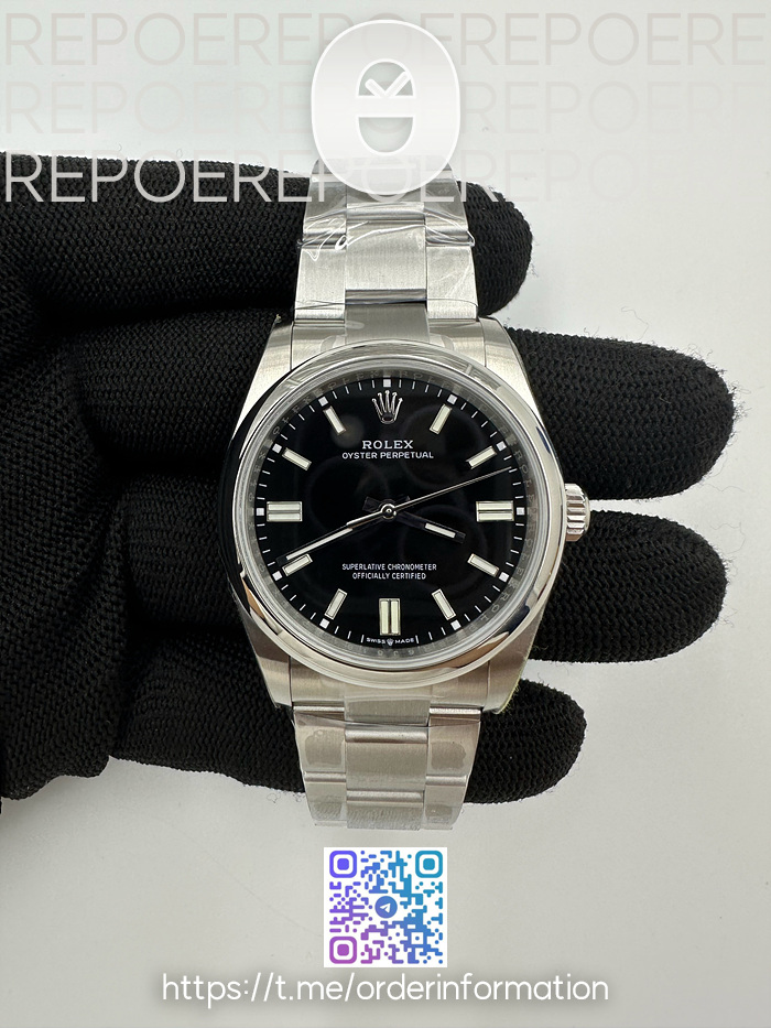 EW공장 롤렉스 오이스터퍼페츄얼 36 스틸 블랙다이얼 브레이슬릿  Oyster Pert. 36mm 126000 SS/SS Black EWF A3230