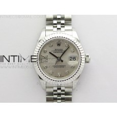 BP공장 롤렉스 데이저스트 28 실버다이얼 2671 Datejust 28mm 279174 SS BP Best Edition Silver Star Crystal Markers Dial on SS Jubilee Bracelet ETA2671