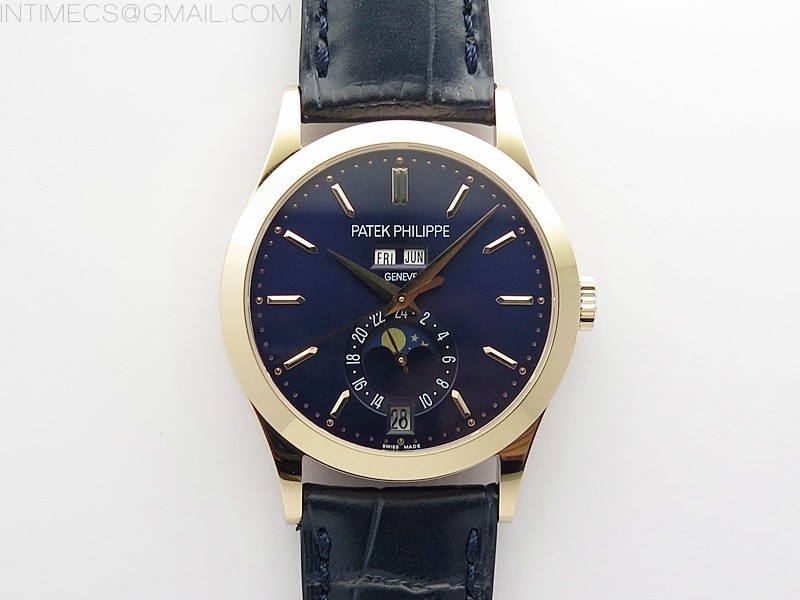 GR공장 애뉴얼 캘린더 로골 블루다이얼 가죽스트랩 Annual Calendar Complications 5396 RG GRF Best Edition Blue dial on Blue leather strap A324