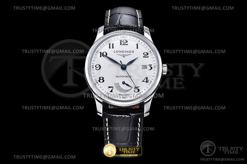 YL공장 론진 마스터컬렉션 파워리저브 스틸 화이트다이얼 블랙가죽스트랩 Longines Master Power Reserve Blk SS/LE Wht YLF A602.2