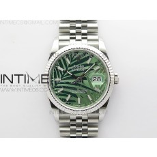 BP공장 롤렉스 데이저스트 36 스틸 그린팜다이얼 플루티드베젤 쥬빌레브레이슬릿 DateJust 36 SS 126234 BP 1:1 Best Edition New Green Dial on Jubilee Bracelet