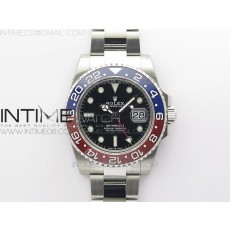 BP공장 롤렉스 GMT마스터2 펩시 블랙다이얼 쥬빌레브레이슬릿 GMT-Master II 116719 BLNR Red/Blue Ceramic 904L BP 1:1 Best Edition Black Dial On VR3285 (Correct Hand Stack)