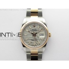 BP공장 롤렉스 데이저스트 36 로즈골드콤비 돔베젤 실버팜다이얼 오이스터브레이슬릿 DateJust 36 SS/RG 126201 BP 1:1 Best Edition Silver/Gray Dial on Oyster Bracelet