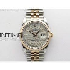 BP공장 롤렉스 데이저스트 36 로즈골드콤비 플루티드베젤 실버팜다이얼 쥬빌레브레이슬릿 DateJust 36 SS/RG 126231 BP 1:1 Best Edition Silevr/Gray Dial on Jubilee Bracelet