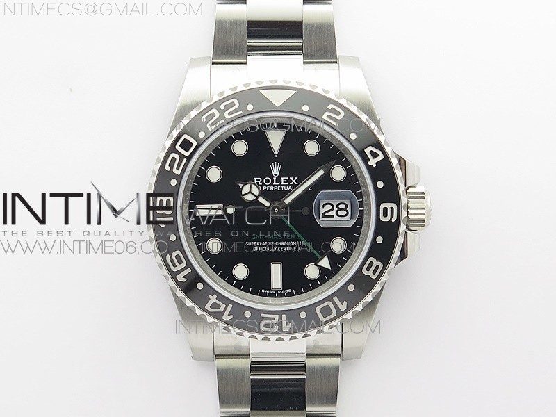 CLEAN공장 롤렉스 GMT마스터2 블랙 오이스터브레이슬릿 클린공장 GMT Master II 116710 LN 904L SS Clean Factory 1:1 Best Edition on Oyster Bracelet VR3186 CHS 클린